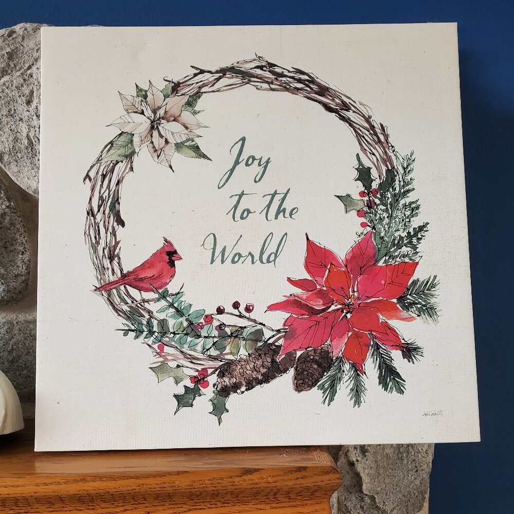 Seasonal Charm V Canvas Art Print Joy to the World